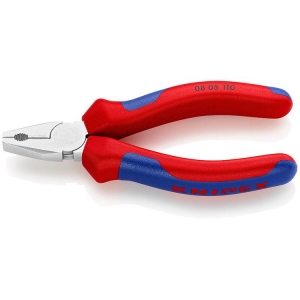 Knipex 08 05 110 Combination Pliers Mini chrome-plated 110mm Grip Handle